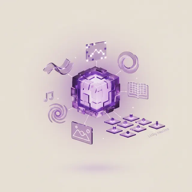 Create and sell AI-generated artwork, such as images, music, videos