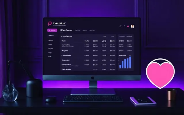 Playbook cover: Affiliate Dashboard — example app interface built with Lovable, Marketing and Advertising category