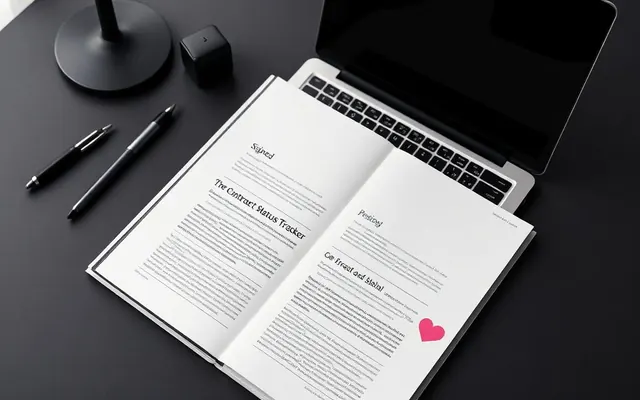 Обложка разбора: Трекер статуса договоров — пример интерфейса приложения на Lovable, категория Productivity and Project Management