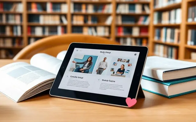Playbook cover: Study Group Coordination Tool — example app interface built with Lovable, Education and Training category